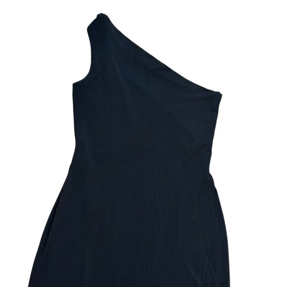 Y2K BCBG Paris One Shoulder Cocktail Dress In Black - Picture 2 of 8